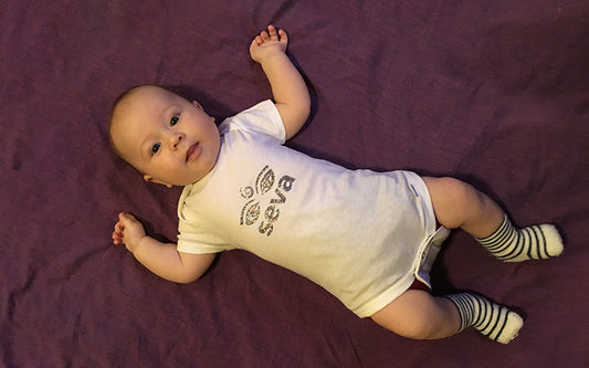 Seva Onesie with Sparkly Logo